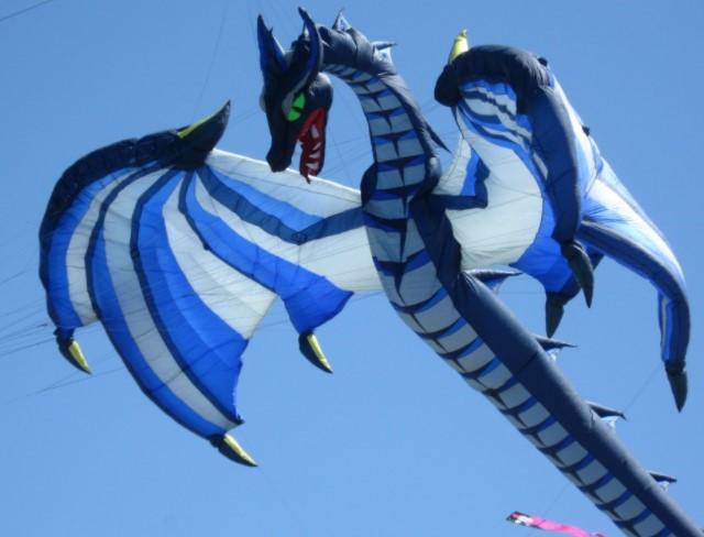 Flying Dragon Kite In Festivals